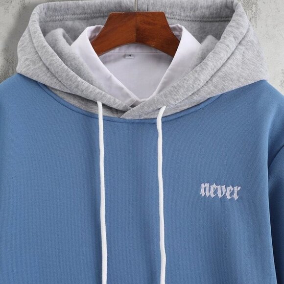 Blue Mens Hoodie - Picture 5 of 6